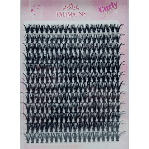 palimainy Lash Extension 240pcs Individual Lashes Cluster Natural DIY Eyelash Extension Lash Clusters 40D 9-16mm Mix D Curl Eyelash Clusters Extensions Self Application at Home, Black