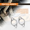 2 PCS Standard Exhaust Manifold Gasket 2.5" 2-Bolt Exhaust Flange Gasket Replacement Car Exhaust Gasket Car Accessories OEM#120-06310-0002 Made of High Temp Gasket Material