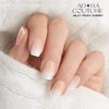 Adora Couture Semi Cured Gel Nail Strips |20pcs Semi Sheer Ombre Milky Peach Gel Wraps for Nails | Gel Nail Stickers with UV Light Required (Milky Peach)