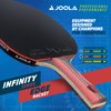 JOOLA Infinity Edge - Tournament Performance Ping Pong Paddle w/ Carbon Pro Technology - Black Rubber on Both Sides - Competition Ready - Table Tennis Racket for Advanced Training - Designed for Speed