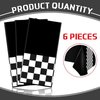 Irenare Car Birthday Party Supplies Racing Party Decorations Road Tablecloth Racetrack Table Runner Table Covers for Kids Boy Car Theme Birthday Party, 54 x 108 Inch (Black,6 Sheets)