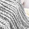 PLEASANT BOULEVARD | Leopard Throw Blanket Fleece, Premium Lightweight Cozy Warm Plush Microfiber Bedspread for Couch Sofa and Bed (Gray, Throw (50 x 60 inches))