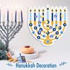 VioraWhite Hanukkah Party Games Hanukkah Party Decorations 26 x 25 Hanukkah Menorah Dart Board with 18 Sticky Balls Hanukkah Activities Chanukah Gifts Chanukah Party Favors Hanukkah Party Supplies