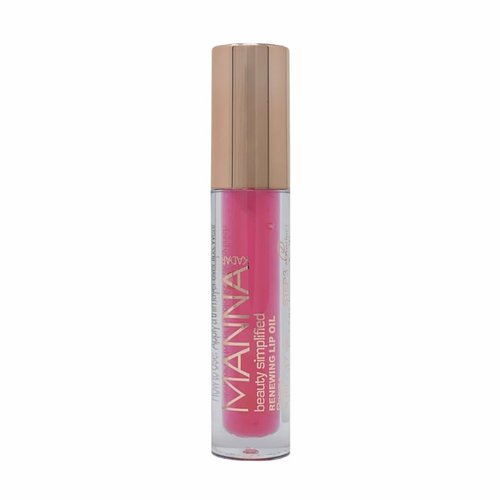 Manna Kadar Peony Rose Lip Oil - Gold Cap, Nourish, Smooth & Plumps Lips, 100% Pure Plant Oils, Aromatic Plant Essence, Lip-Hugging Applicator, Cruelty-Free