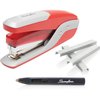 Swingline Stapler Value Pack, 28 Sheet Capacity, Jam Free, Reduced Effort, includes Quick Touch Stapler, 5000 Staples and Staple Remover, Metal, Red and Silver (S7064589)