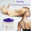 Mia Haircare Purple Mask - For Dry Damaged Hair and Growth, Deep Moisturizing Treatment Mask to Repair Split Ends, Natural Toner for Blonde and bleached Hair