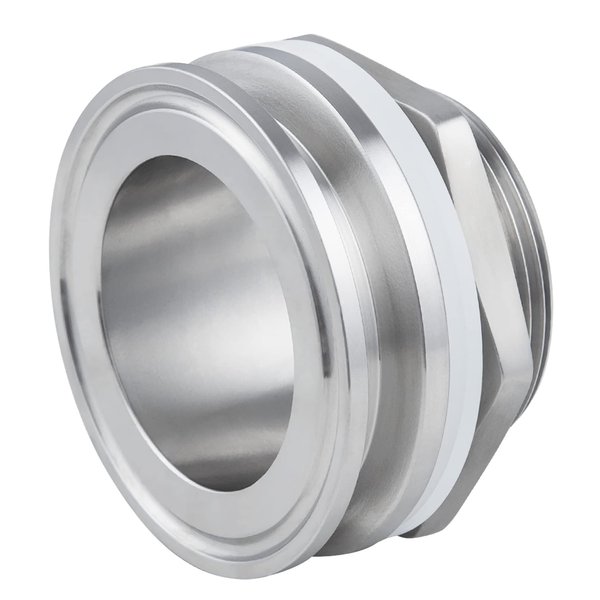 Worldwhere 2" Tri Clamp Bulkhead Compression Fittings,Stainless Steel 304 Homebrew Kettle Weldless Bulkhead