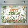 Avezano Bug Themed Birthday Backdrop Inserts Theme Birthday Party Decorations for Boys Cartoon Microcosm Woodland Bugs Birthday Party Photography Background Green Cake Table Banner (7x5ft)
