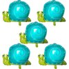 5Pcs Snails Balloons Snail Foil Balloons for Birthday Baby Shower Garden Animal Insect Snail Themed Party Decorations Supplies