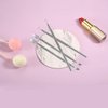 16 Pcs Cuticle Pusher Remover and Cutter, Stainless Steel Nail Gel Remover Nail Scraper Metal Cuticle Pusher Triangle Cuticle Peeler Scraper for Fingernails and Toenails