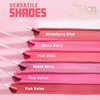 Juvia's Place Pink Smoothie Gloss Pink Melon - Splash of Pink & Mauve Tones, Hydrating Cream Lip Gloss, Full-Intensity Pigments With Nourishing Cocoa Butter And Chia Oil