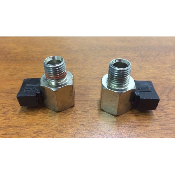 1/4" Drain Cock Ball Valve 2 Pieces Set replacement for Air Compressors