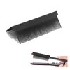 Flat Iron Comb Attachment Clip On, Comb Attachment For Flat Iron The Grip Comb For Flat Iron, Hot Comb For Women Hair, Hair Straightener Hair Straightening Comb, Pressing Combs For Black Hair（Black）