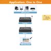 J-Tech Digital HDMI Extender 1080P 60Hz Over Single Cat5e/6 up to 328ft (100m) | One to Many Setup Over LAN, IR Pass, H.265 Encoding, Low Bandwidth [JTECH-EX100M2R] (RX Only)
