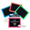 ArtCreativity Neon Chalkboard Set for Kids - 12 Kits - 1 Mini Chalk Board, 2 Chalk Sticks, and 1 Eraser Per Kit - Art Birthday Party Favors for Boys and Girls, Unique Stationery Goodie Bag Fillers