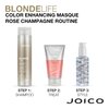 Joico Blonde Life Color Enhancing Masque | For Blonde Hair | Color Depositing Treatment | Maintain Unique Blonde Tones | Fortified With Monoi & Tamanu Oil | Rose Champagne| 5.1 Fl Oz