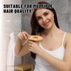 Siuclassical Bamboo Paddle Hair Brush Detangling Hairbrush for Massaging Scalp, Suitable for Women Men Thick Thin Curly Wavy Hair