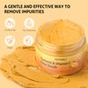 Turmeric Vitamin C Face Scrub-Turmeric Exfoliating Facial Scrub,Vitamin C Scrub Microdermabrasion Facial Scrub Exfoliating Face Scrub For Remove Dead Skin, Dark Spots, Clear Pores