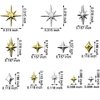 240pcs Gold Silver Star Nail Charms 3D Star Charms for Nails Design Metal Stars Nail Art Charms Alloy Nail Studs Star Nail Charm Nail Jewels for Nail Art Supplies Starlight Nail Decor Nail Accessories