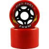 Sure-Grip Zoom Speed Roller Skate Wheels - neon/red