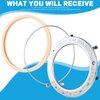 Therwen Pool Light Ring Replacement Pool Light Gasket Stainless Steel Face Ring Assembly Replacement for Swimming Pool LED Light, 8.4 Inch