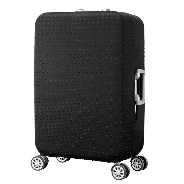 7-mi Water Resistant Print Trolley Case, Black, Size L: Fit 28-30 Inch Luggage