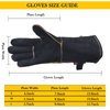 932℉ Leather Welding Gloves for Women Man, Heat Resistant Fire Long Sleeve Gloves for Tig Mig Stick BBQ Fireplace Animal Handling (Small 14inch)