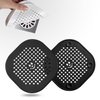 2 Pack Drain Cover Hair Catcher Durable Silicone Drain Protector Hair Stopper for Shower Kitchen Bathroom Bathtub Black