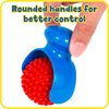 READY 2 LEARN Palm Dough Rollers - 3 Easy to Hold Arts and Crafts Tools for Kids - Set 1 - DIY Textured Patterns in Dough, Clay and Paint