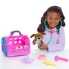 Doc McStuffins On-the-Go Pet Carrier Findo Stuffed Animal and Doctor Kit Pretend Play, Kids Toys for Ages 3 Up by Just Play