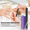 SKYPIA Nail File and Buffer Block Set - Professional Nail Buffer, File, and Sticks - Achieve Salon-Worthy Nails at Home (Elegant Purple,)