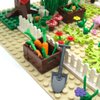 Farm Animals Building Blocks Toys Garden Park Trees and Flowers Classic Botanical Accessories Bricks for Boys Girls Kids Age 6+ Gifts（Include 1 Pcs 10" x 10" Base Plate