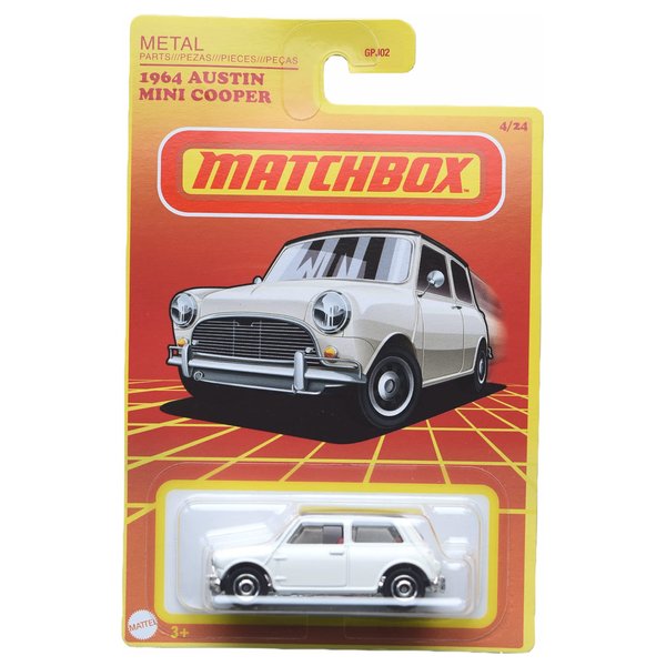 Matchbox 1964 Austin Mini Cooper, White 4/24