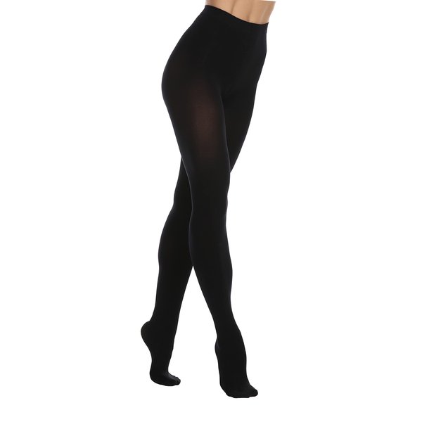 EVERSWE Women's 80 Den Soft Opaque Tights, Women's Tights (S/M, Totally Black)