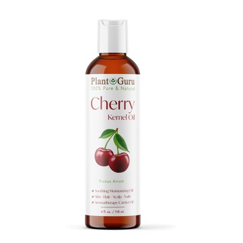 Cherry Kernel Oil 4 fl. oz. Cold Pressed 100% Pure & Natural Carrier – Skin, Face, Body & Hair Growth Moisturizer. Great for DIY Creams, Lotions, and Lip Balms.