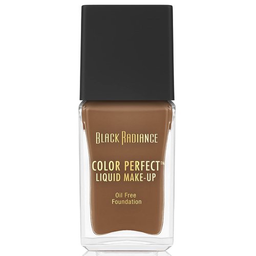 Black Radiance Color Perfect Liquid Full Coverage Foundation Makeup, Caramel, 1 Fluid Ounce