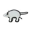 TUFFY - World's Tuffest Soft Dog Toy - Barnyard Mouse - NO Squeakers - Multiple Layers. Made Durable, Strong & Tough. Interactive Play (Tug, Toss & Fetch). Machine Washable & Floats. (Regular White)
