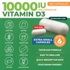 ForestLeaf Vitamin D3 10000IU - Bone Health and Immune Support - Small Easy to Swallow Capsules - Non-GMO Gluten Free VIT D - VIT D3 Vitamin D Supplements for Women and Men, 180 Count