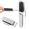 Travel Hair Brush,2 Pieces Mini Hair Brush with Mirror Folding Hair Brush Portable Compact Hair Comb Collapsible Pocket Brush Small Compact Pocket Hair Comb for Women