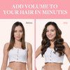 GOO GOO Clip in Hair Extensions Real Human Hair, 12inch 85g 7Pcs, 1B/6/1B Balayage Natural Black to Chestnut Brown, Remy Human Hair Extensions Clip ins for Women, Natural Human Hair