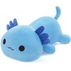 Yeqivo Axolotl Stuffed Animal, Cute Blue Axolotl Plush Pillow Toy Soft Axolotl Stuffed Animal Kawaii Plushie Toy 30CM/11.8Inch