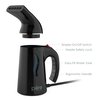 Pure Enrichment® PureSteam™ Portable Handheld Garment Steamer - Ideal for Home or Travel, Fast Heating, Removes Wrinkles on Clothes and Fabric, Auto Shut-Off Safety Feature (Black)