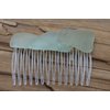 Aqua and Sea Foam Green Sea Glass Layered Hair Comb