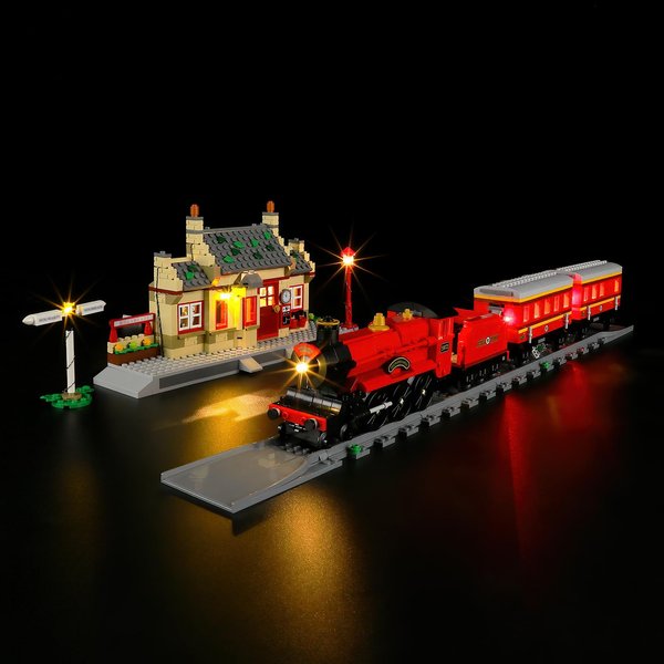 BRIKSMAX Led Lighting Kit for LEGO-76423 Hogwarts Express Train Set with Hogsmeade Station - Compatible with Lego Harry Potter Building Blocks Model- Not Include Lego Set