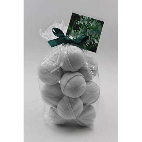 Spa Pure EUCALYPTUS & SPEARMINT - 14 Bath Bomb Fizzies - 14 per bag - USA MADE, SHEA, MANGO AND COCOA BUTTER, Ultra Moisturizing - Great for Dry Skin