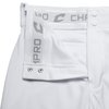 CHAMPRO boys Triple Crown Knicker Style Youth Baseball Pants in Solid Color with Reinforced Sliding Areas , White, Small