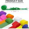 Crepe Paper Streamers 8 Rolls 656ft Rainbow Streamers Party Decorations Birthday Streamers，for Baby Shower Wedding Decorations DIY Art Craft Supplies (1.8Inch x 82Ft/Roll)