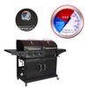 NEWSTART BBQ Thermometer Gauge - Charcoal Grill Pit Smoker Temp Gauge Grill Thermomete, Stainless Steel, 2 Pack