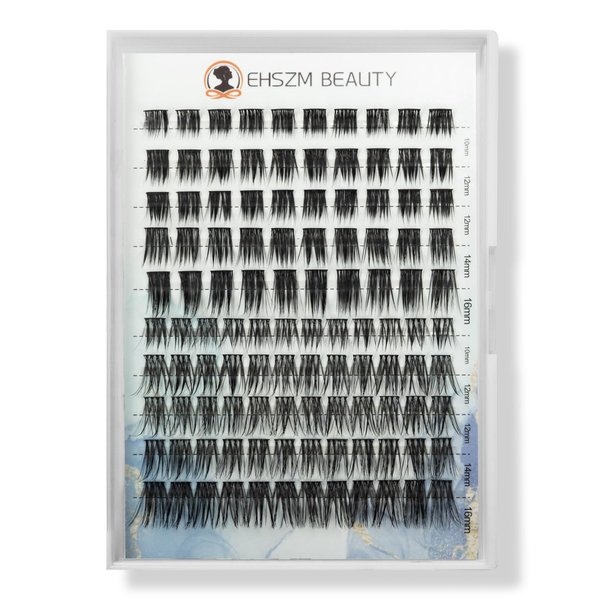 Wispy Natural Look,10mm,12mm,14mm,16mm(10-16mm) C Curl Lash Clusters,Multi-Styles,Individual lash Extensions,Lightweight, Easy to Apply,Suitable for Any Occasion,EHSZM BEAUTY(Natrual+Classic)