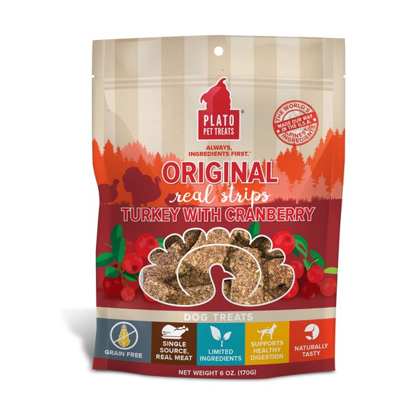 Plato Original Real Strips Turkey & Cranberry 6oz